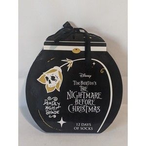 Disney Nightmare Before Christmas 12 Days Of Socks Advent Calendar Men Size 8-12
